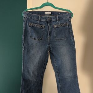 Loft Kick Crop Sz 8 jeans